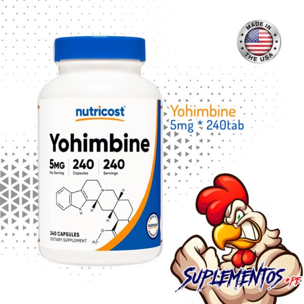 Yohimbine HCL 5mg | Nutricost